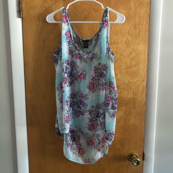 torrid Tops - floral print chiffon tank